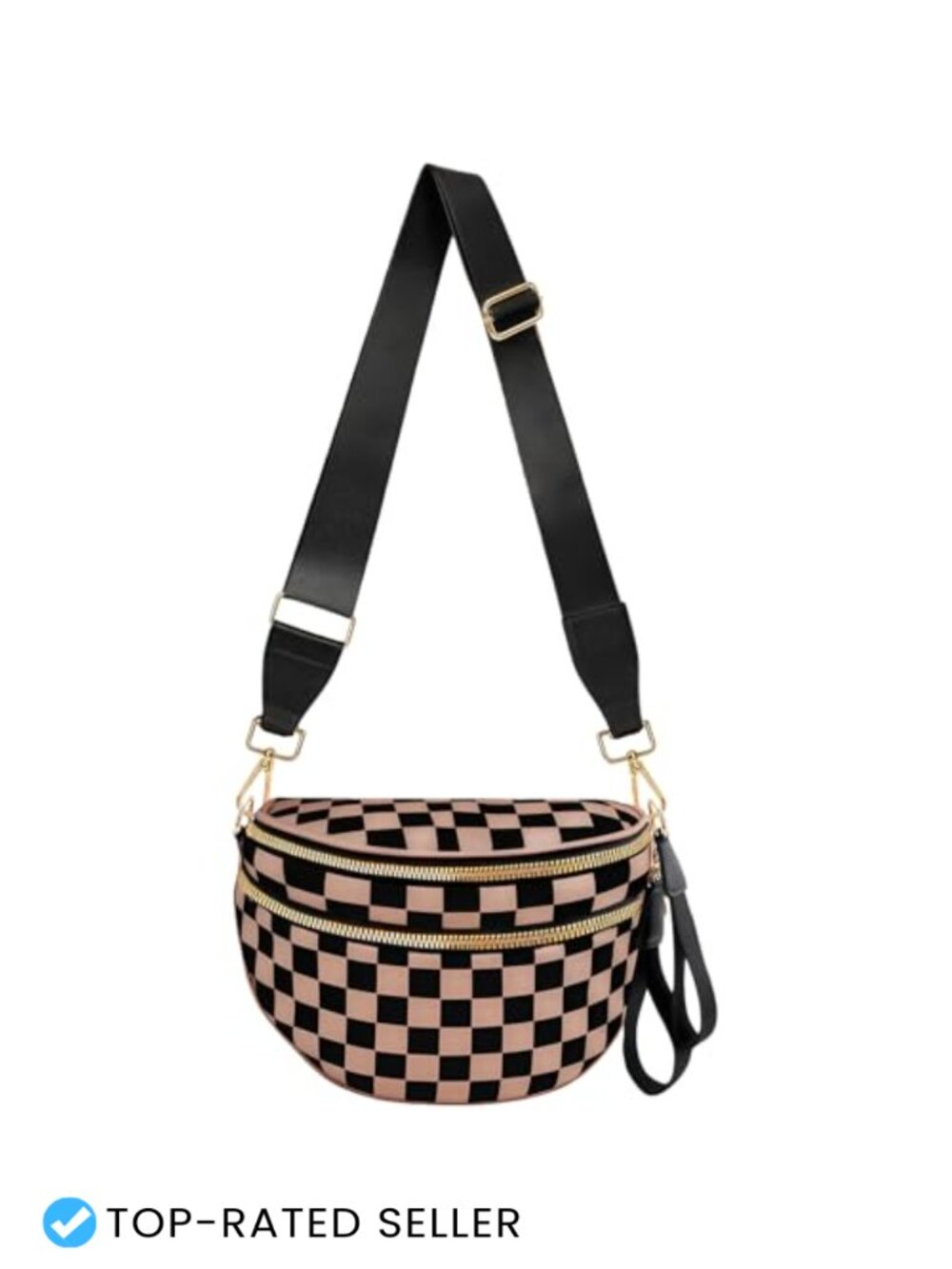 Nylon Crossbody Bum Bag Spacious Fanny Pack Adjustable Strap